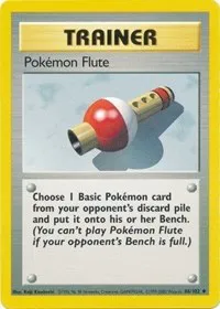 A picture of the Pokemon Flute Pokemon card from Base Set